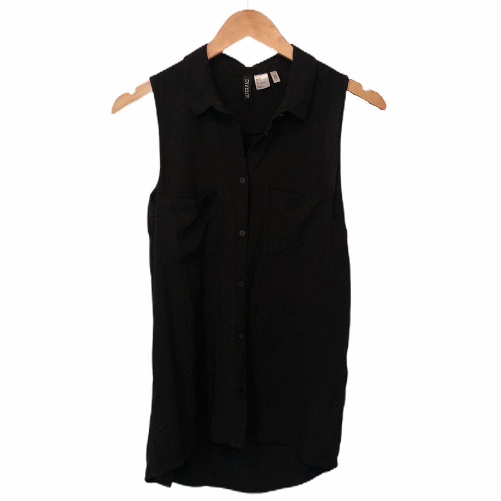 Black Button Up Blouse